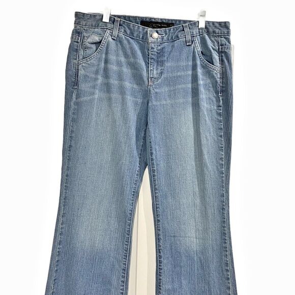 Calvin Klein Jeans Skinny Flare size 31/12 Medium Blue Wash 5-pocket Stretch - Picture 3 of 10